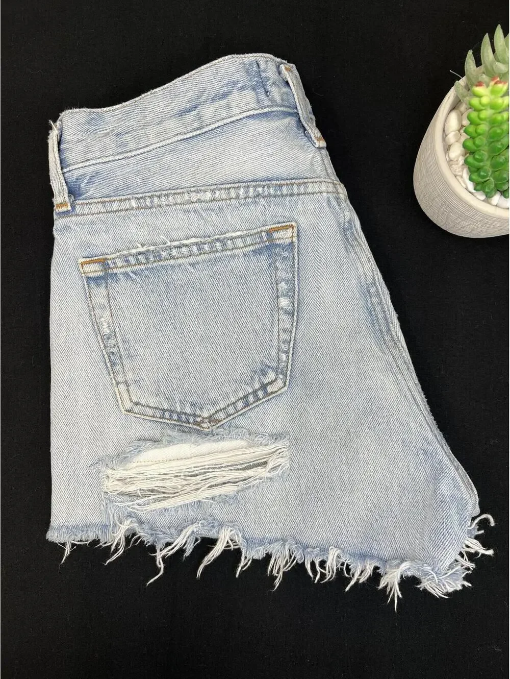 AGOLDE Denim Shorts Women's size 24 - Picture 4 of 8